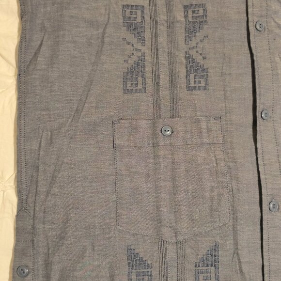 NWT Howler Brothers Guayabera Indigo Blue Oxford (L) - Picture 3 of 6